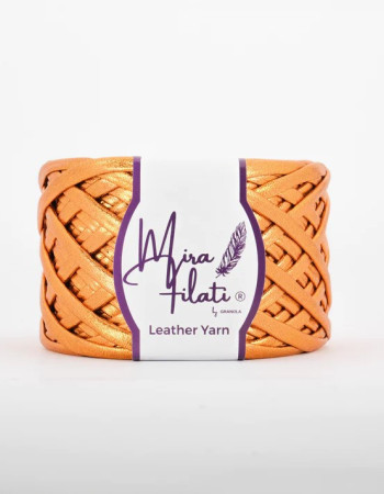 Mira Filati LEATHER LOOK METALLIC