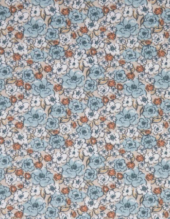 Floral 1 - Μπεζ/Γαλάζιο